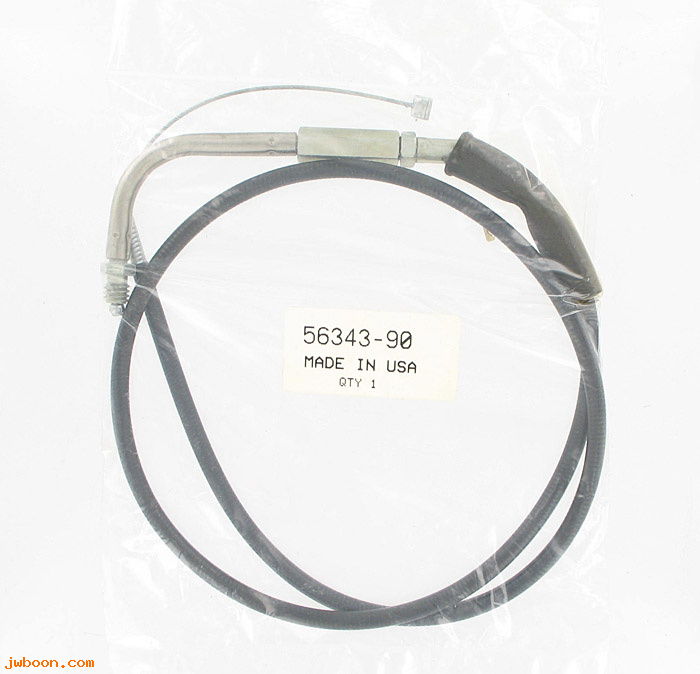   56343-90 (56343-90): Throttle control cable - NOS - FXR,FXRT,FXLR 90-94. FLSTC. FXSTC