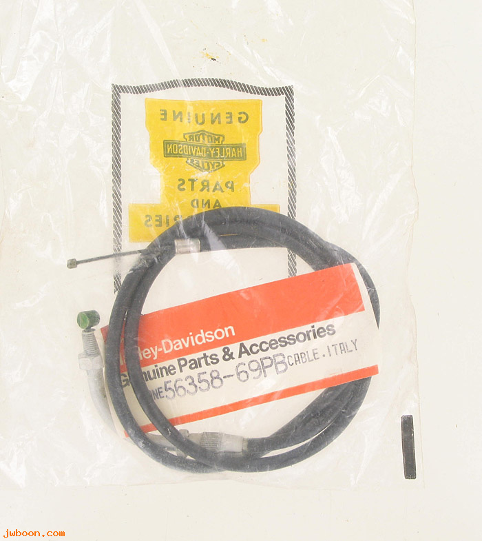  56358-69PB (56358-69PB): Carburetor control cable - NOS - Aermacchi Sprint SS late'69-'71