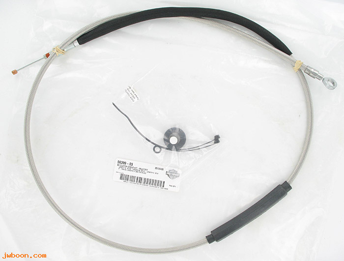   56399-03 (56399-03): Stainless steel, braided, clutch cable - NOS - FXST,FLHT,FLT