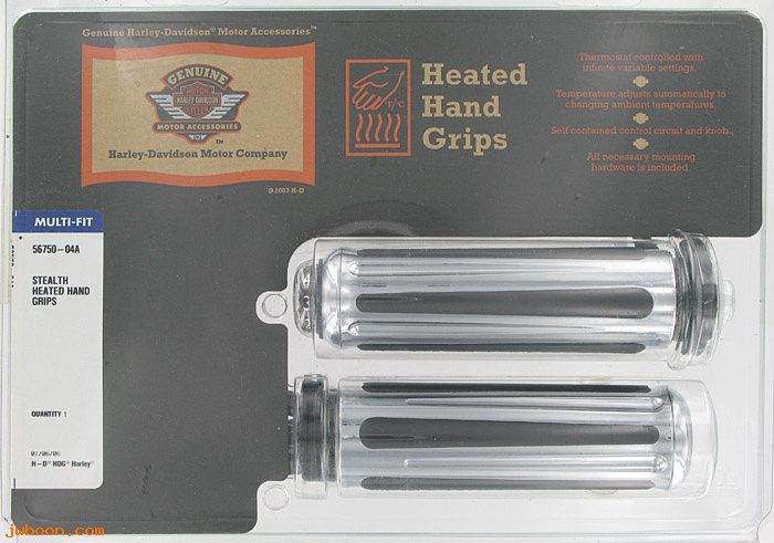   56750-04A (56750-04A): Heated handlebar grips-Stealth collection - NOS - FXD,XL,Softail