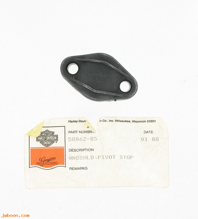   58062-85 (58062-85): Windshield mount, outer clamp - NOS - Sportster XL, FX, FXR, FXRS