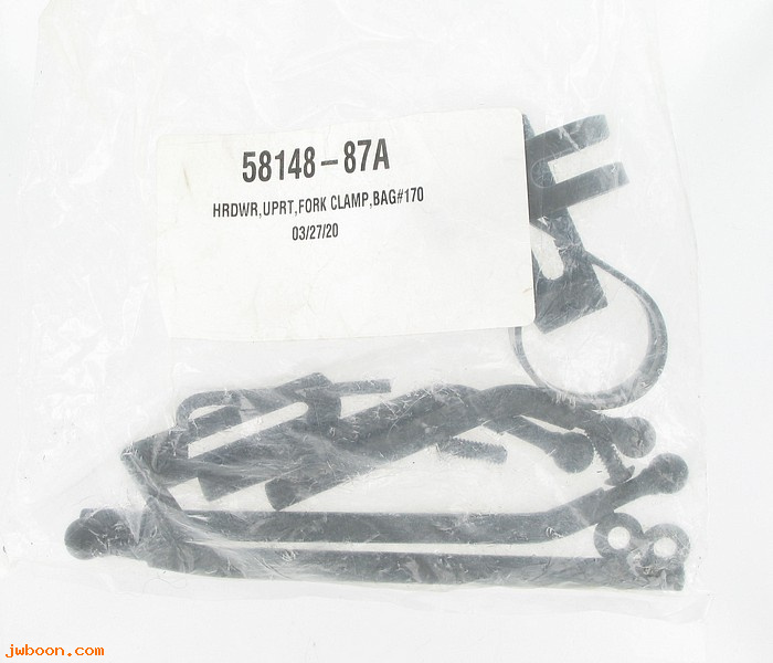   58148-87A (58148-87A): Mounting bracket / hardware kit - NOS - Sportster XL '88-