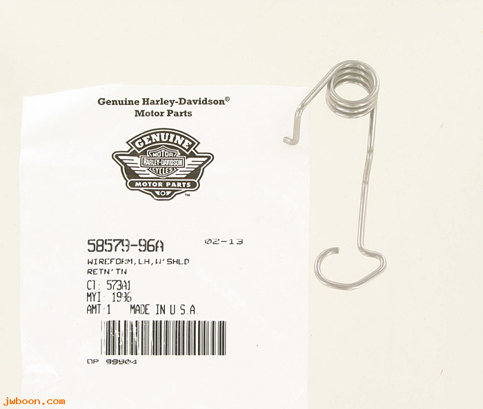   58579-96A (58579-96A): Wire form - left, windshield retention - NOS