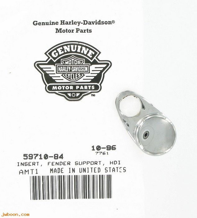   59710-84 (59710-84): Insert,fender support/Cover,rear turn signal hole,NOS-FXST.XL86-9