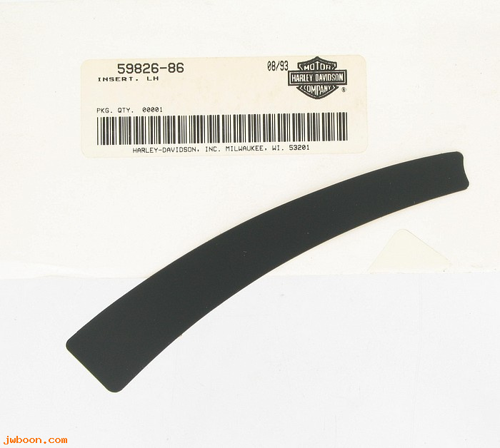   59826-86 (59826-86): Insert, fender support - left - NOS - Sportster, XL '86-'89