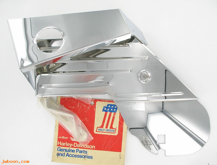   60598-78 (60598-78): Side cover - left, two -piece - NOS - FL '78-'82, Shovelhead