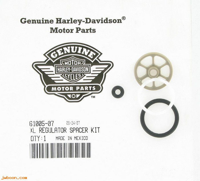   61005-07 (61005-07): Spacer kit - fuel pump regulator - NOS - Sportster XL '07