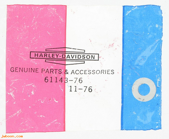   61143-76 (61143-76): Spacer, saddlebag carrier - NOS - Ironhead XLH,XLCH late'76-'78