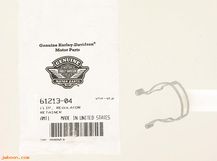   61213-04 (61213-04): Clip - regulator retainer - NOS - FXD Dyna '04-'05