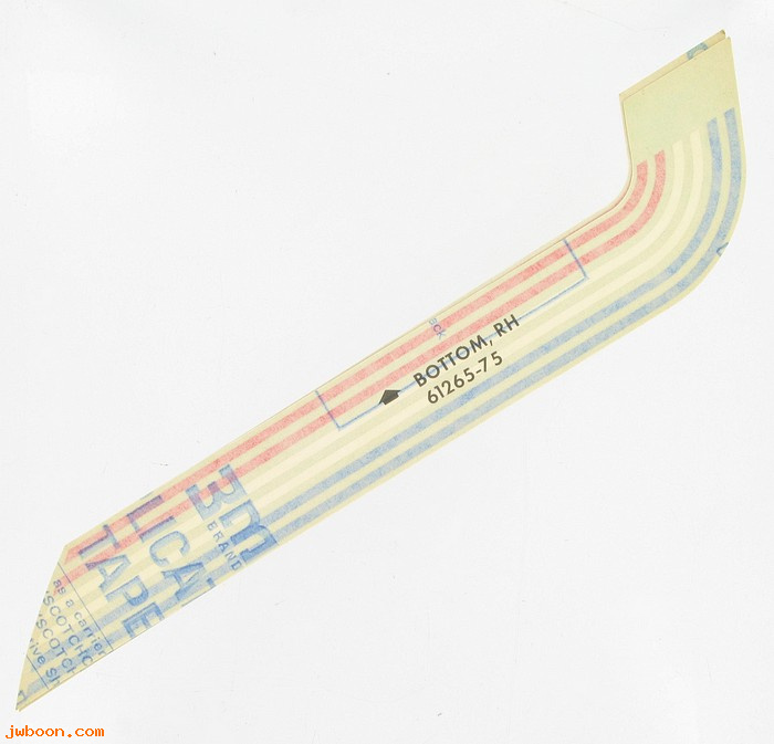   61265-75 (61265-75): Decal / Trim, tank side - lower right - NOS - FX 1975,Super Glide