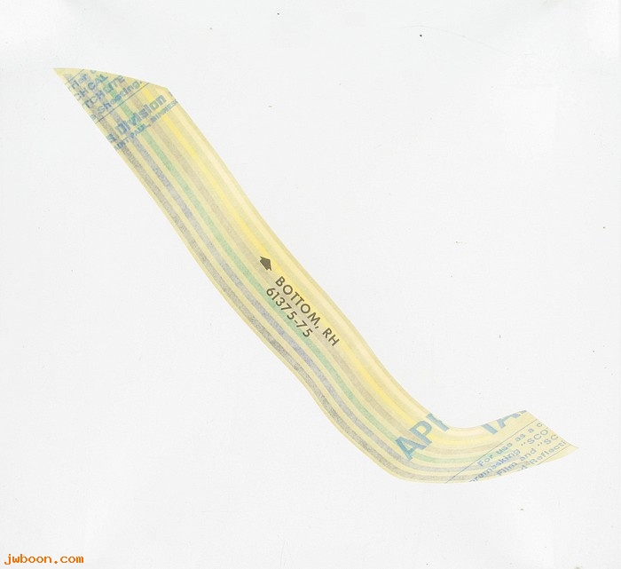   61375-75 (61375-75): Decal / Trim, tank side - lower right - NOS - FX, FXE 1975, AMF