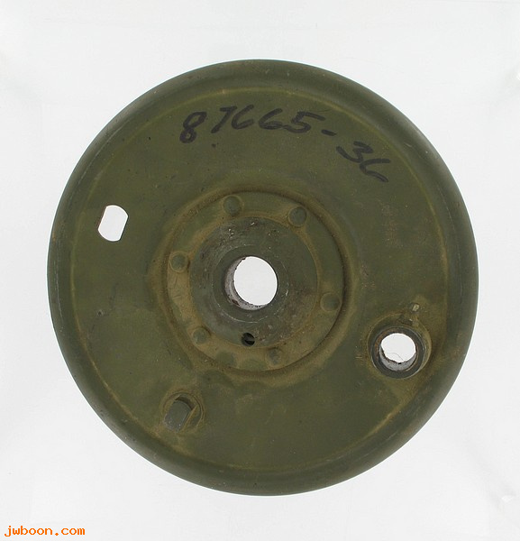    6175-36N (87665-36N): Brake side plate - NOS - military ELC 1942