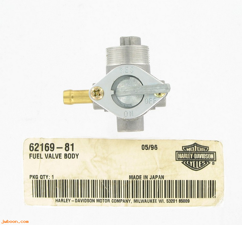   62169-81 (62169-81): Fuel valve,w/o nut,filter&reserve tube,incl 62172-75-NOS-XL's