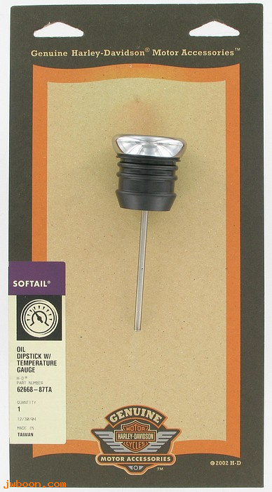   62668-87TA (62668-87TA 62634-84A): Oil dipstick with temperature gauge - NOS - Softail '84-'99