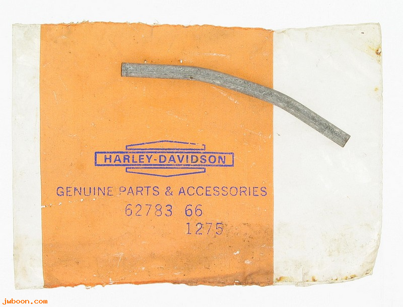   62783-66 (62783-66): Oil line tube, top cover cross-over - NOS - FL 66-77. FX 71-77