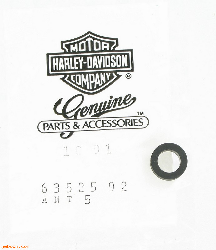   63525-92 (63525-92): Seal, oil tube - NOS - FLT, Tour Glide, Softail, FXD,Dyna '92-'99