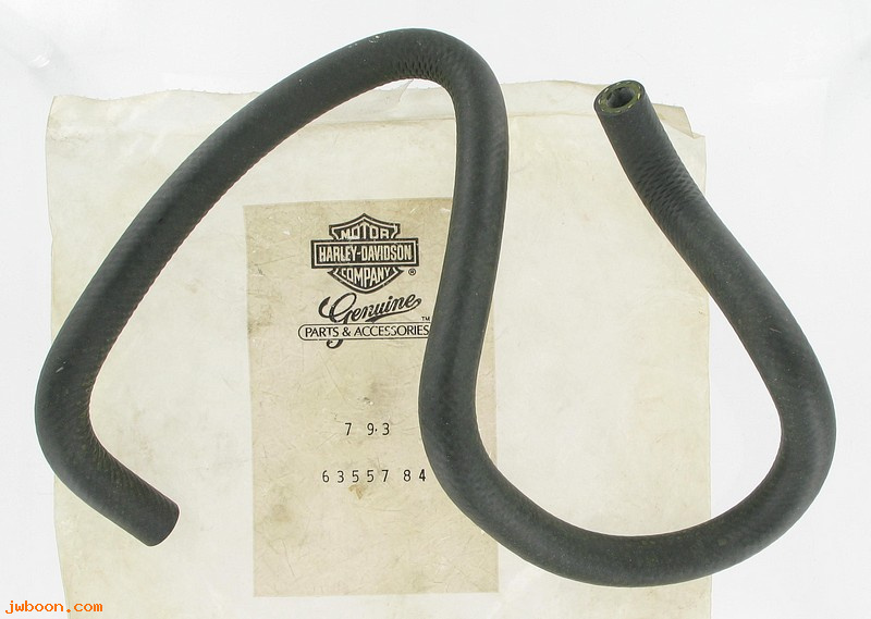   63557-84 (63557-84): Hose - oil tank outlet to oil pump - NOS - FXR late'84-'89