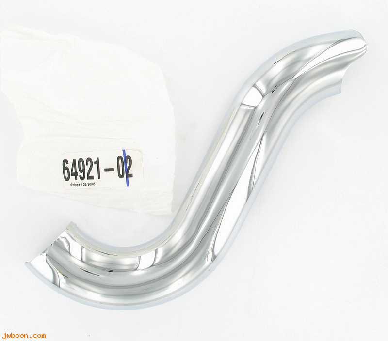   64921-02 (64921-02): Heat shield, rear header pipe - NOS - Sportster, XL