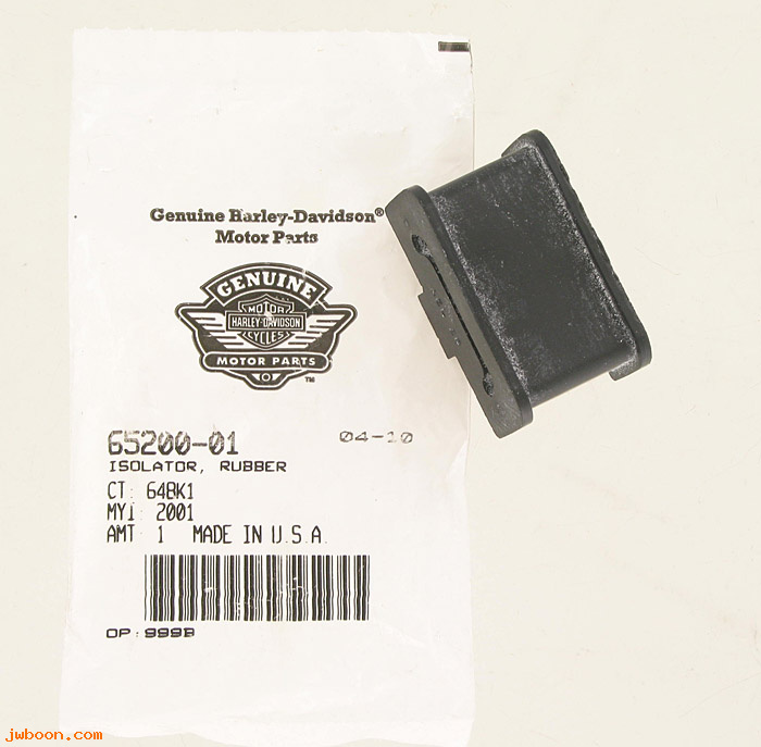   65200-01 (65200-01): Isolator, rubber - V-rod - NOS