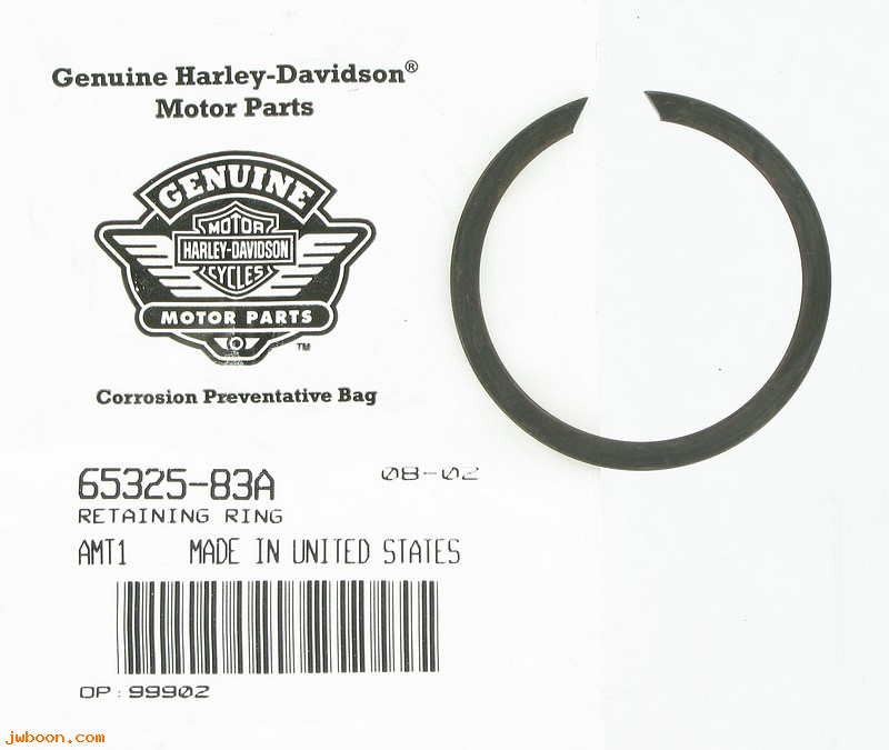   65325-83A (65325-83A): Retaining ring, exhaust gasket NOS - FLT, FXR, FXST, FX's. Buell