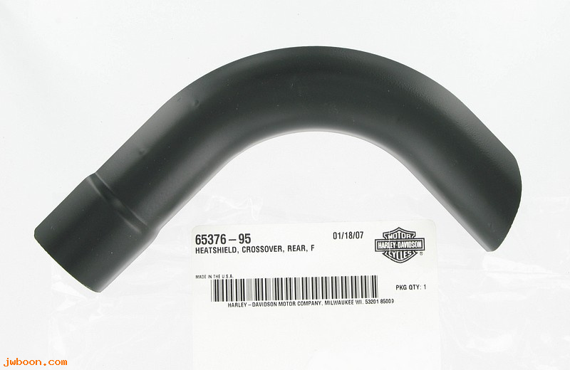  65376-95 (65376-95): Exhaust shield, cross-over,  rear - NOS - FXD, Dyna '95-