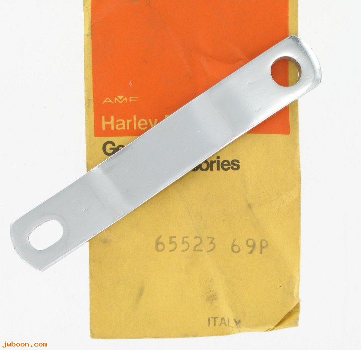  65523-69P (65523-69P): Exhaust pipe strap - NOS - Aermacchi, Sprint SS '69-'70, AMF H-D