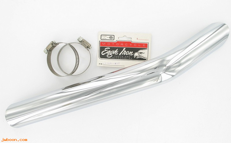   65556-80T (65556-80T /94946-84T): Heat shield kit, cross-over, w.clamps"Eagle Iron"NOS - FX '80-'84