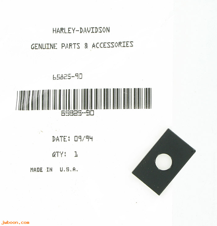   65825-90 (65825-90): Back plate - NOS - FXD, Dyna '91-'94