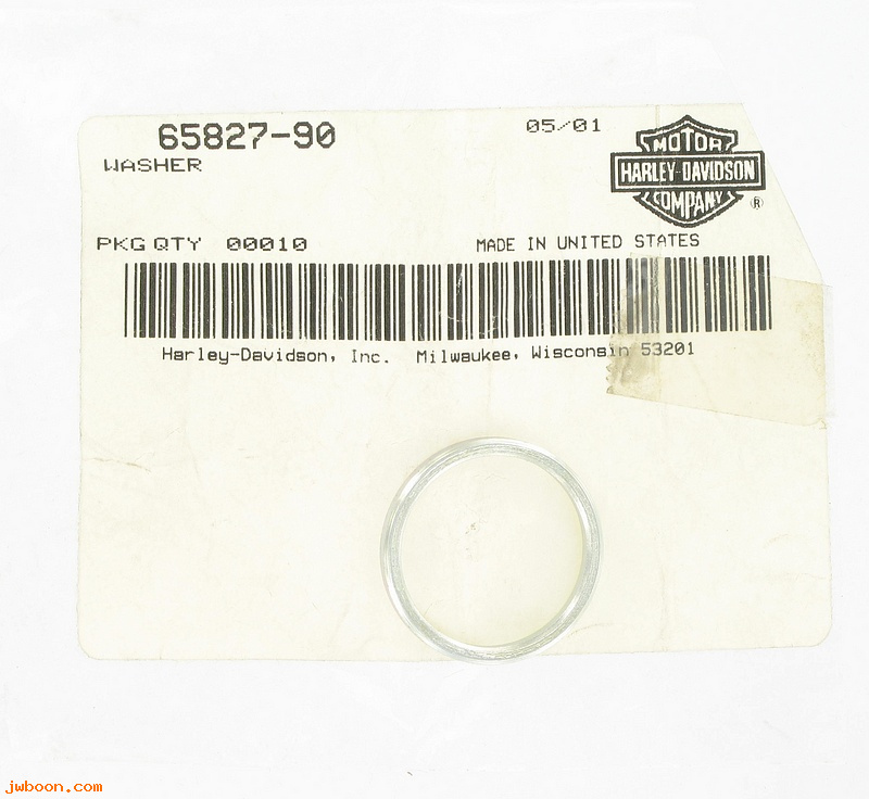   65827-90 (65827-90): Washer,interconnect exhaust,NOS - FXD,Dyna 91-02.Softail 00-02