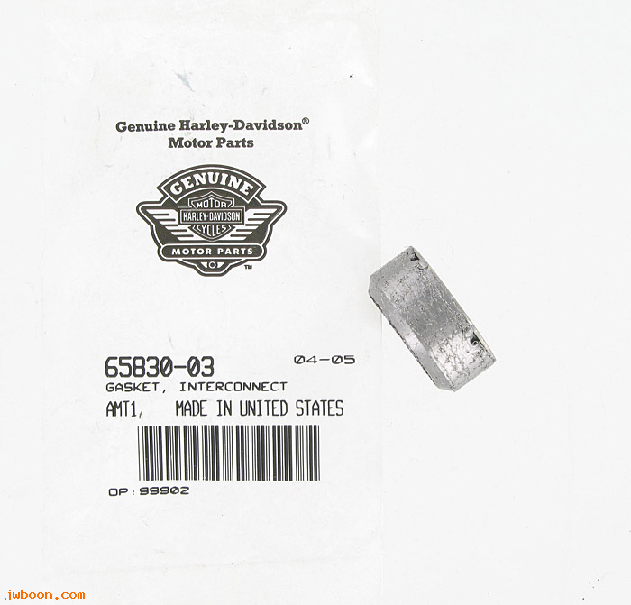   65830-03 (65830-03): Gasket, exhaust - interconnect - NOS - Softail. FXD, Dyna