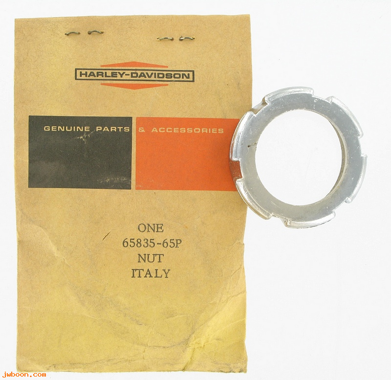   65835-65P (65835-65P): Nut, exhaust pipe to cylinder - NOS - Aermacchi, M-50 '65-'72