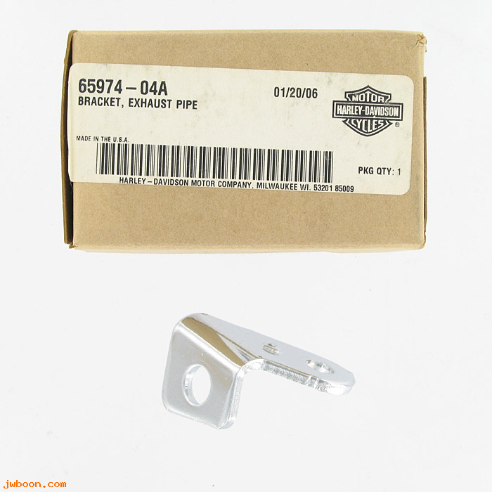   65974-04A (65974-04A): Bracket - exaust pipe - NOS - Sportster XL's