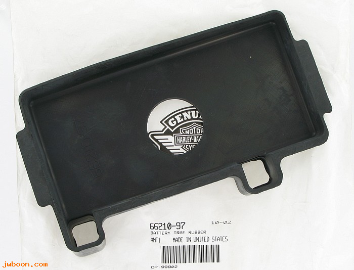   66210-97 (66210-97): Battery tray - NOS - Softail '97-'99