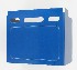   66412-98MR (66412-98MR): Battery side cover - states blue pearl - NOS - Sportster, XL