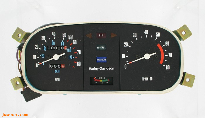   67000-79 (67000-79): Instrument panel assy. - miles - NOS - FLT 1980, Tour Glide