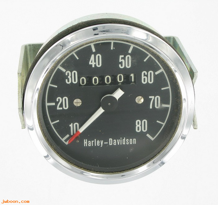   67027-72 (67027-72): Speedometer - NOS - Snowmobile, Y 398 '71-'72, AMF H-D