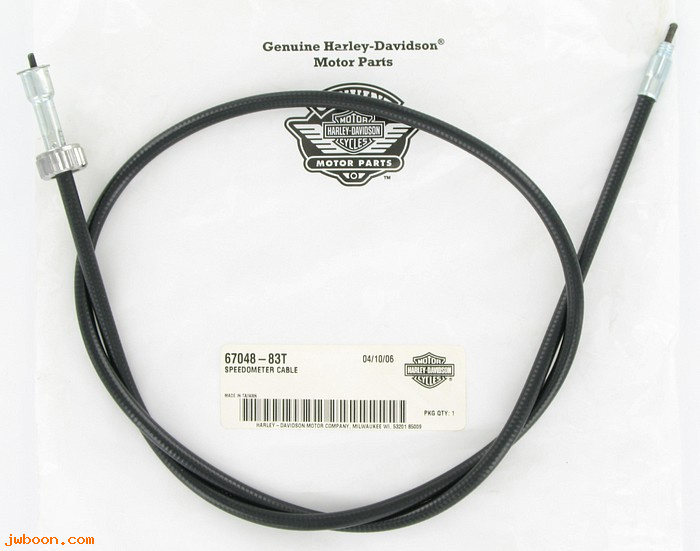   67048-83T (67048-83): Speedometer cable assy. - NOS - XLS L84-85. FXE-80 83-e84