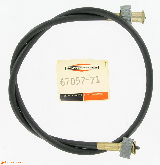   67057-71 (67057-71): Cable, speedometer - NOS - Snowmobile 1971, AMF H-D