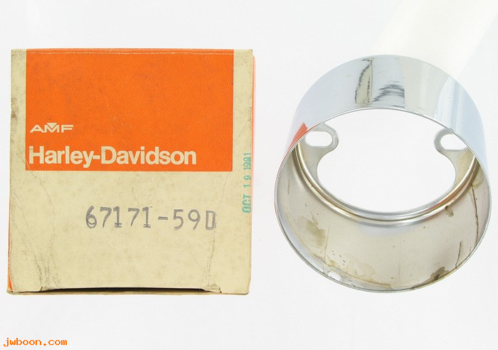   67171-59D (67171-59D): Mounting cup, speedometer / tachometer - NOS - XLCH. XLH