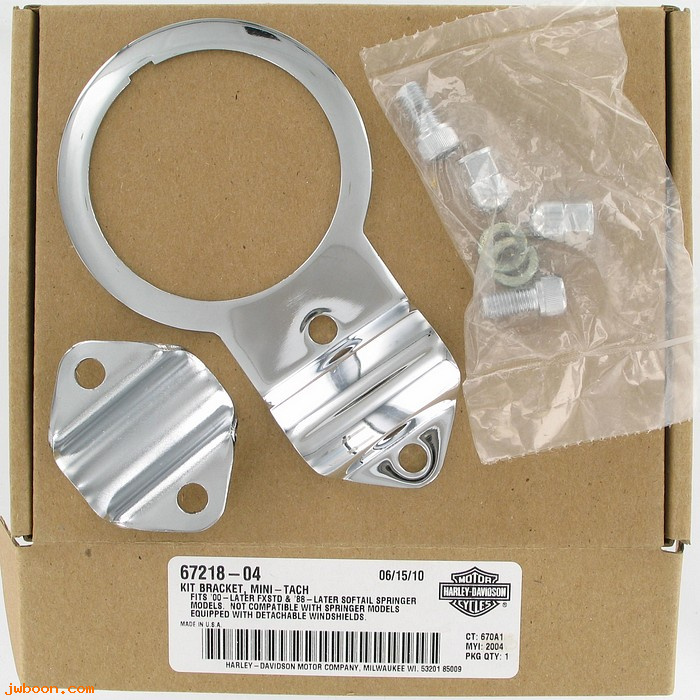   67218-04 (67218-04): Mounting bracket for 2 5/8" mini tach - NOS - FXSTS 88- FXSTD 00-