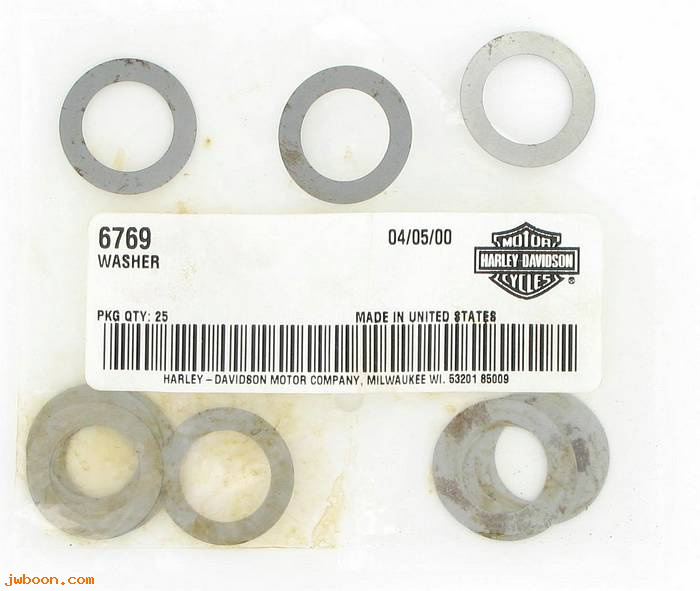       6769 (    6769): Washer, 45/64" x 1 1/16" x .007" camshaft (664-37) - NOS - WL,XL