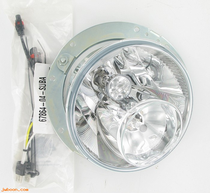   67864-04A (67864-04A): Dual bulb halogen headlamp kit - NOS - FLHT, FLHR. Softail