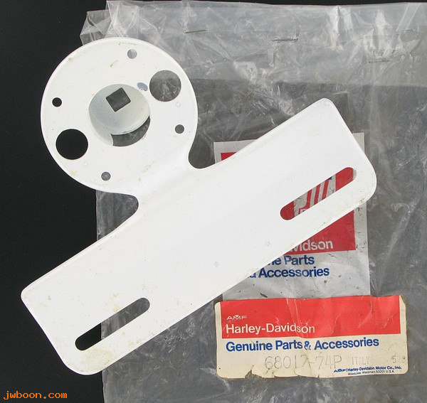   68017-74PI (68017-74P / 22540): Bracket, tail lamp & license plate - NOS - SX 175 late'74-'75