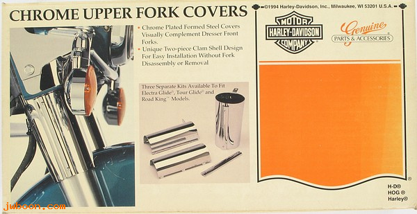   68064-94 (68064-94): Upper fork covers - NOS - Tour Glide, FLT '80-    FLHS '87-'93