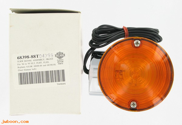   68398-88T (68398-88T): Directional lamp, front, 2-wire - NOS - FLTC '88-'93, Tour Glide