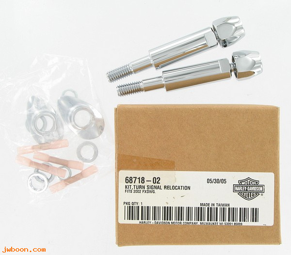   68718-02 (68718-02): Turn signal relocation kit - NOS - FXDWG '02-'05, Dyna Wide Glide