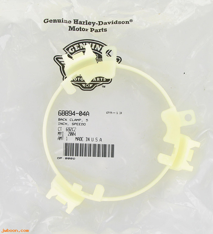   68894-04A (68894-04A): Back clamp - 5" speedometer - NOS - FXSTD '04-'07, Softail Deuce