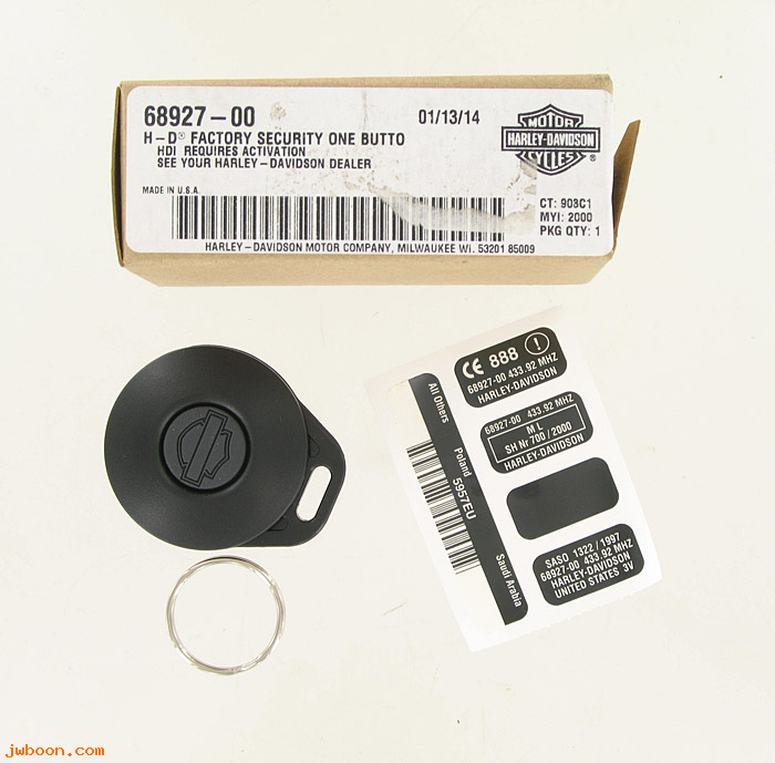   68927-00 (68927-00): Remote control,waterproof key fob,HDI,Australia,England-NOS,V-rod