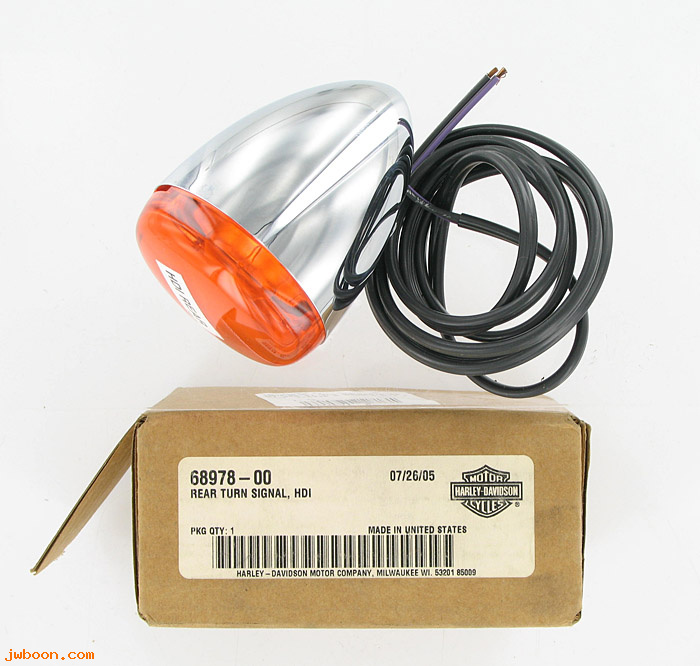   68978-00 (68978-00): Turn signal - rear     HDI - NOS - FXD. Sportster XL's