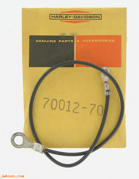   70012-70 (70012-70): Ground cable, license lamp - NOS - XL 70-71. FX 71-72. Servi-car
